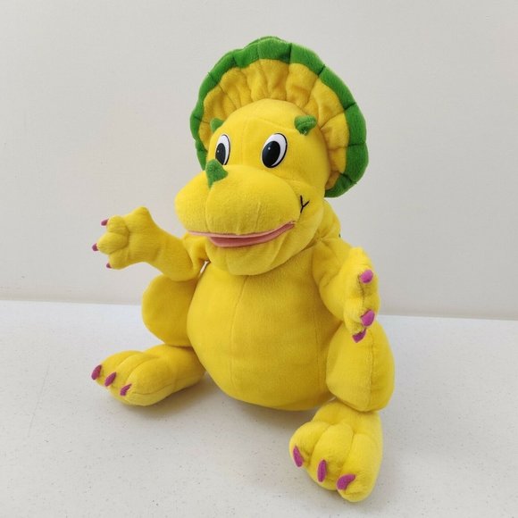 Scott Foresman Other - Scott Foresman Annie Yellow Dinosaur Hand Puppet Triceratops Plush